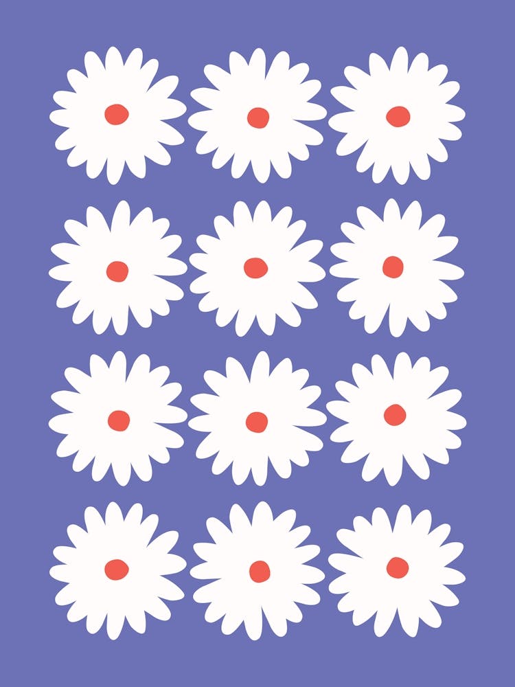 Daisy Red Blue