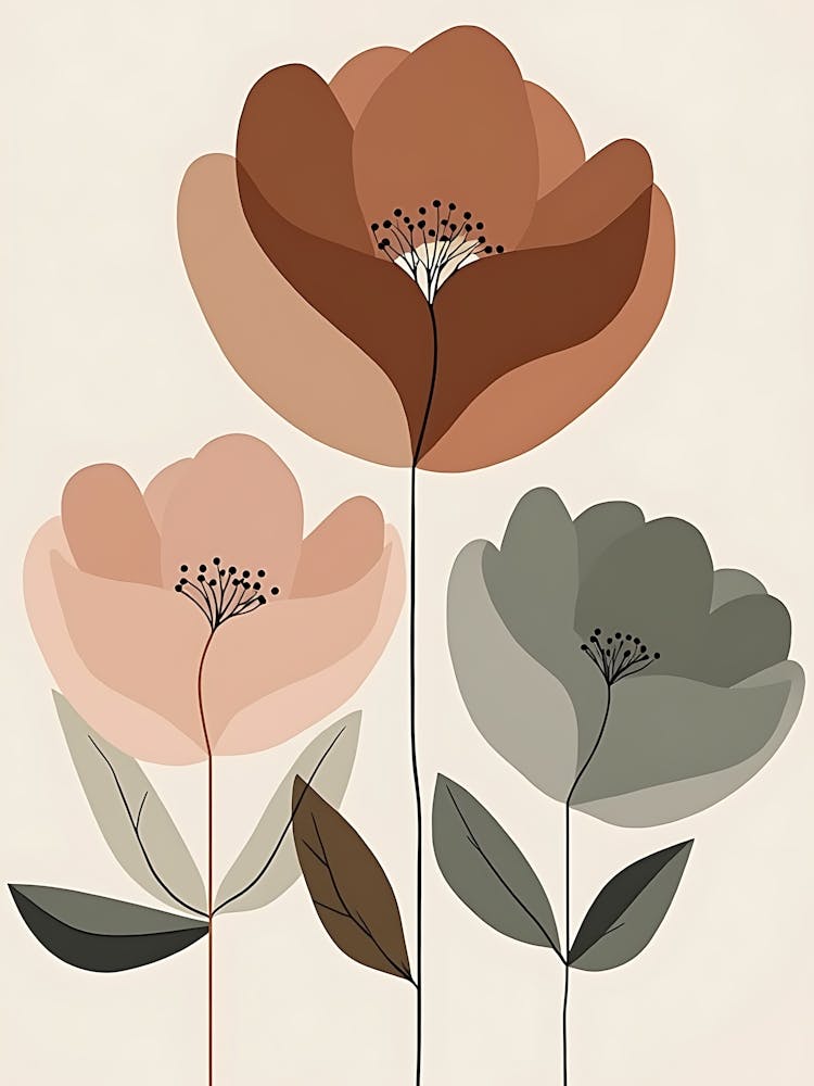 Composition Florale aux Teintes Douces et Élégantes