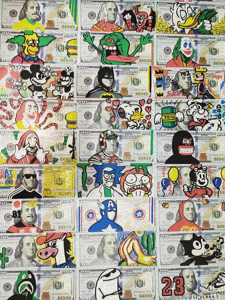 Collection Of Dollar Bills