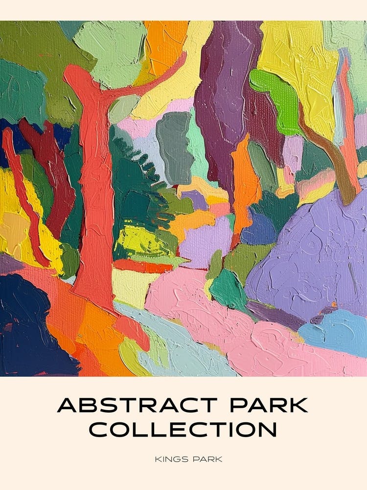 Abstract Park Collection Poster Kings Park Perth Australia 3
