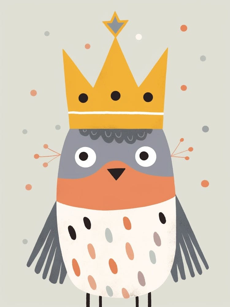 Little Eagle 2 Wearing A Crown