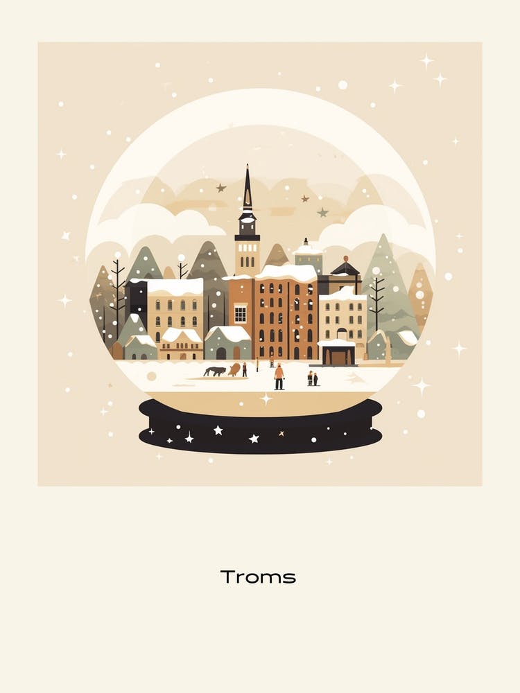 Troms Norway 1 Snowglobe Poster