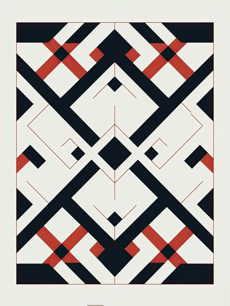 Mystical Matrix: Abstract Mid-Century Geometry