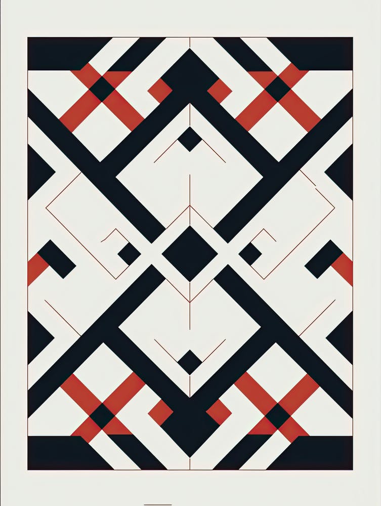 Mystical Matrix: Abstract Mid-Century Geometry