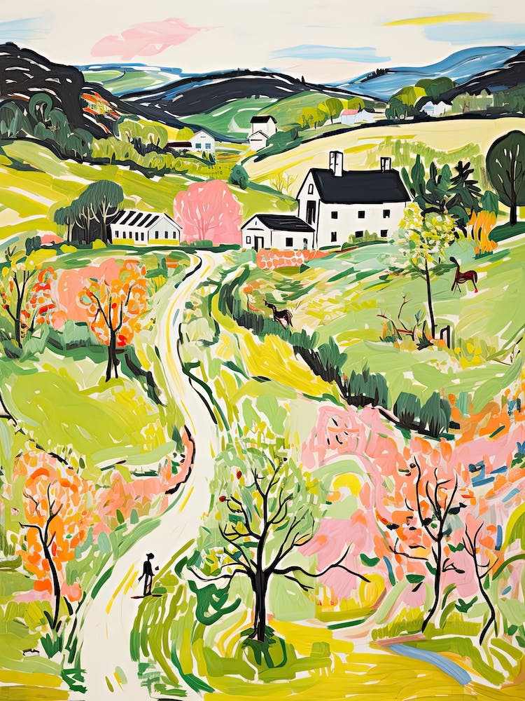 Blackberry Farm Walland, Tennessee Resort Märchenbuch-Illustration 3