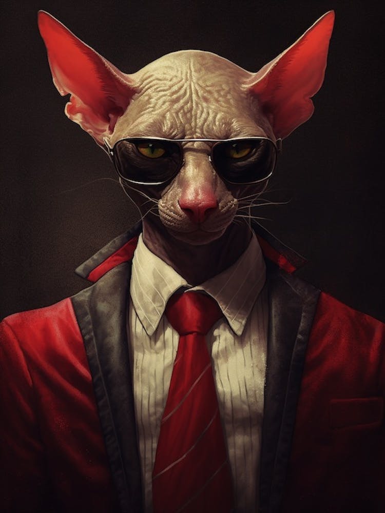 Gangster Cat Peterbald