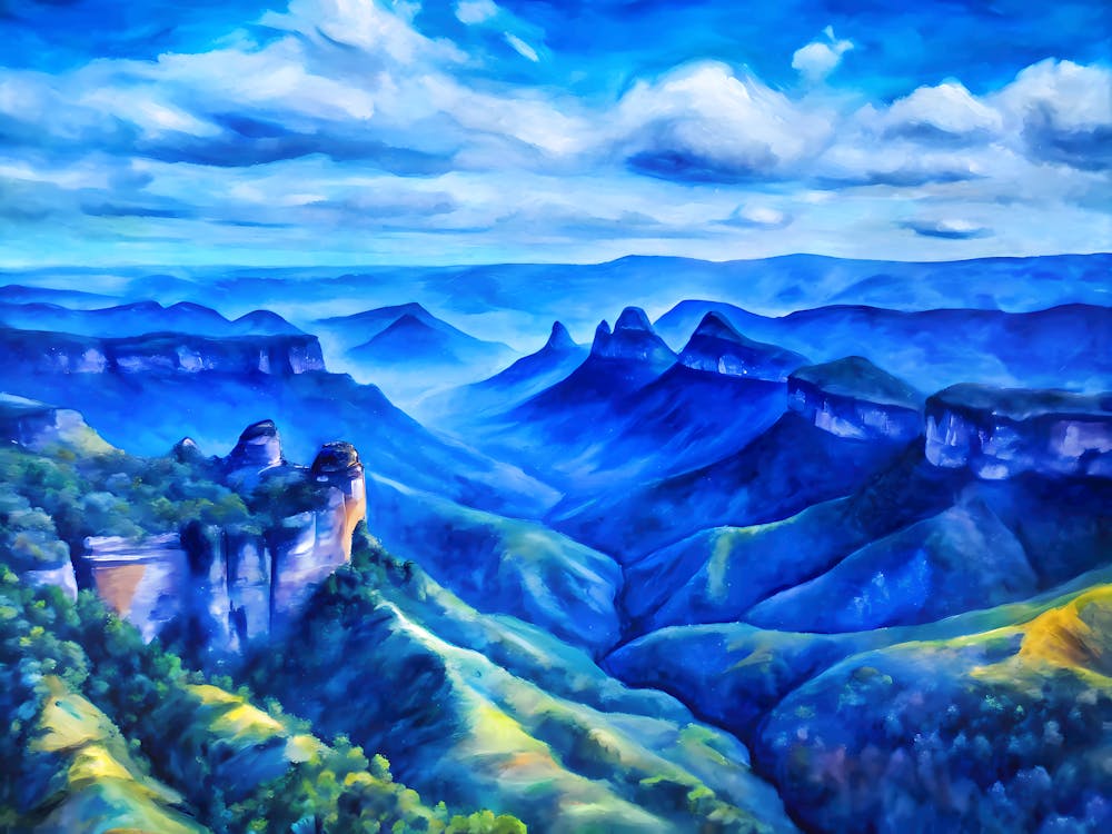 Van Gogh Blue Mountains National Park Australia 1
