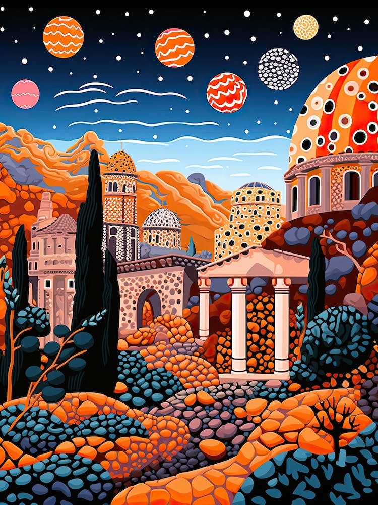 Rome, Illustration In The Style Of Pop Art 4