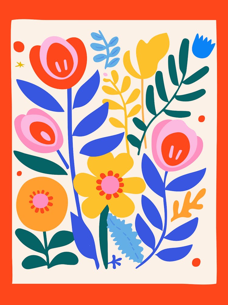 Abstract Floral Painting 1