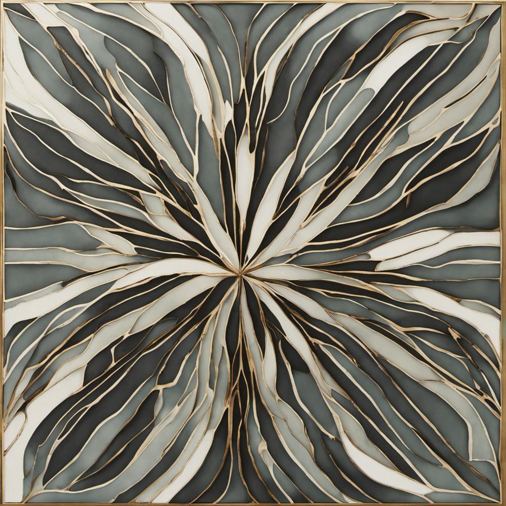 Abstract Flower Wall Art