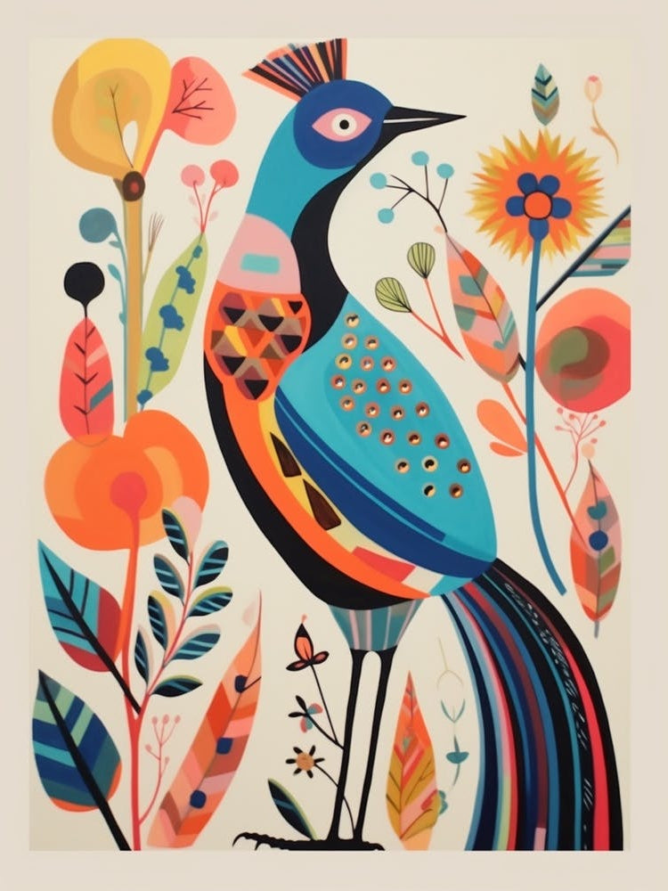 Colourful Scandi Bird Pheasant 8