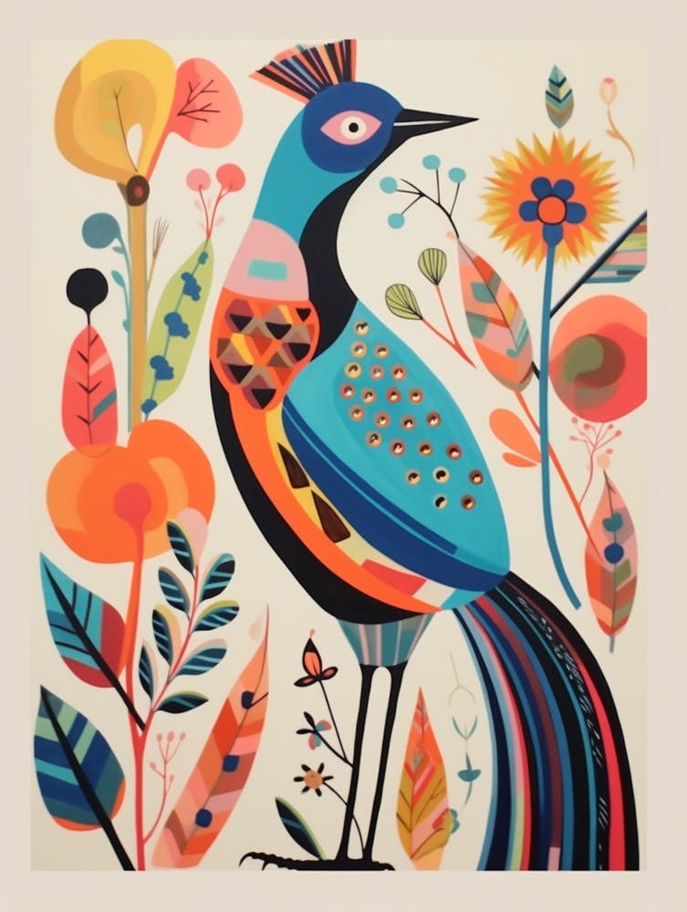 Colourful Scandi Bird Pheasant 8