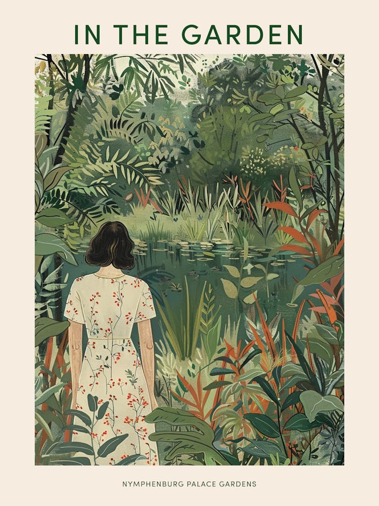 In The Garden Poster Nymphenburg Palace Gardens Germany 1