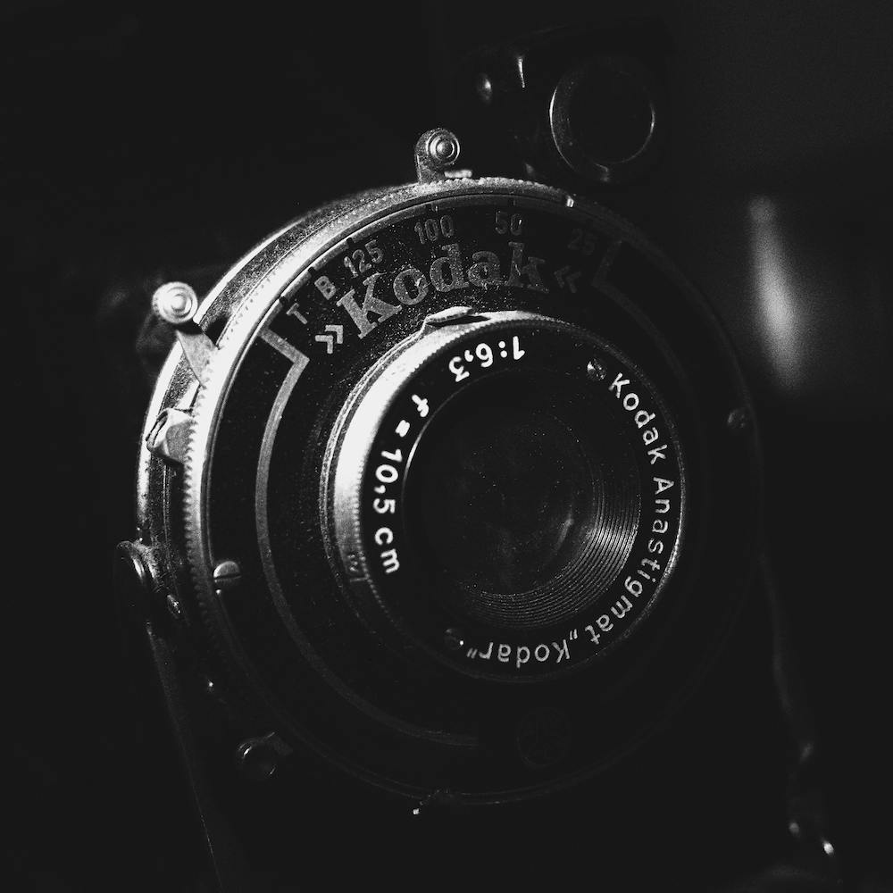 Vintage Camera Close Up Square