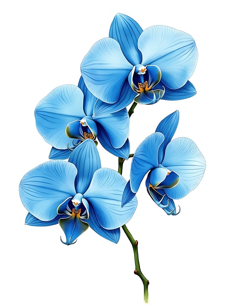 Subtle Blue Bloom Cluster