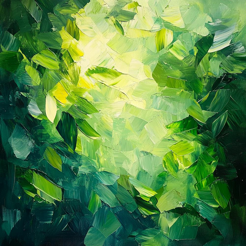 Abstract Of Green Leaves