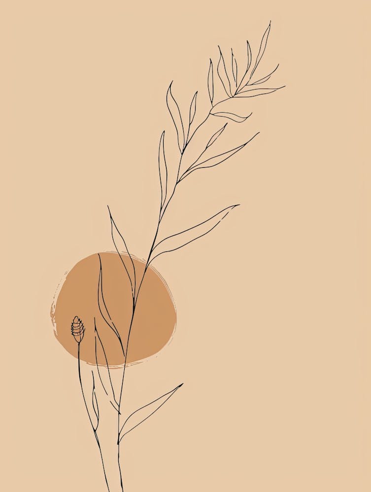 Vilnius Botanical Garden Boho Line Art