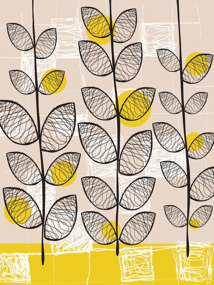 1950s Yellow Leaves