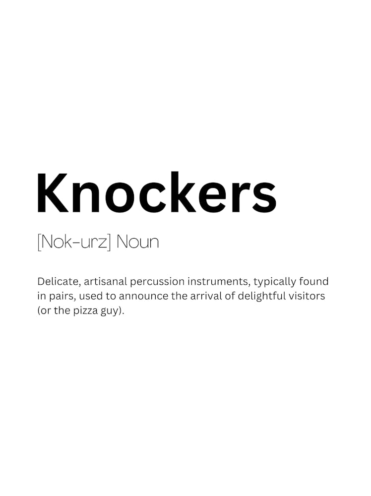 Knockers Definition Meaning