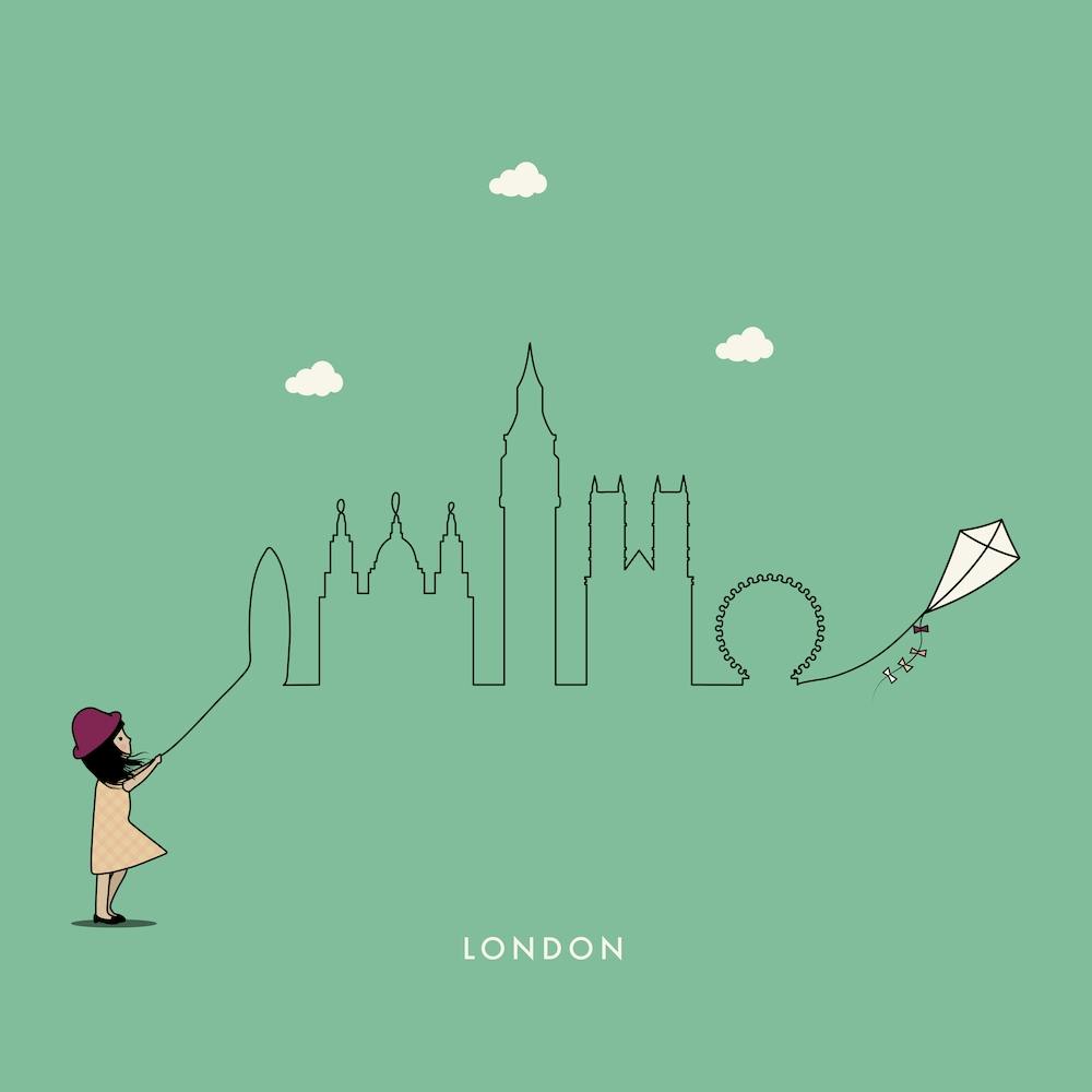 London Skyline Kite