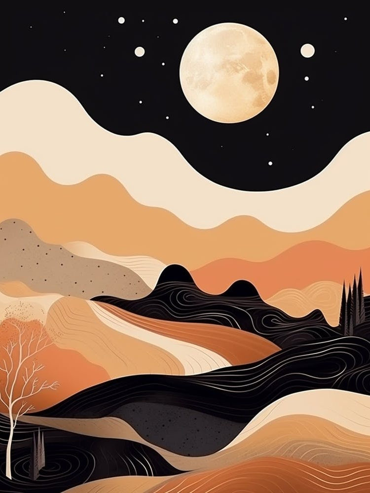 Moon Abstract Minimalist 8