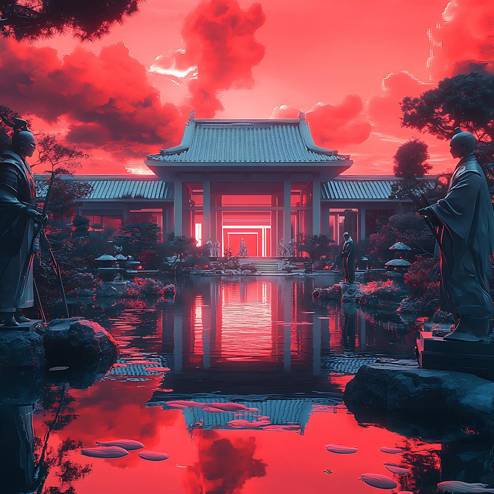 Futuristic Samurai Garden 4