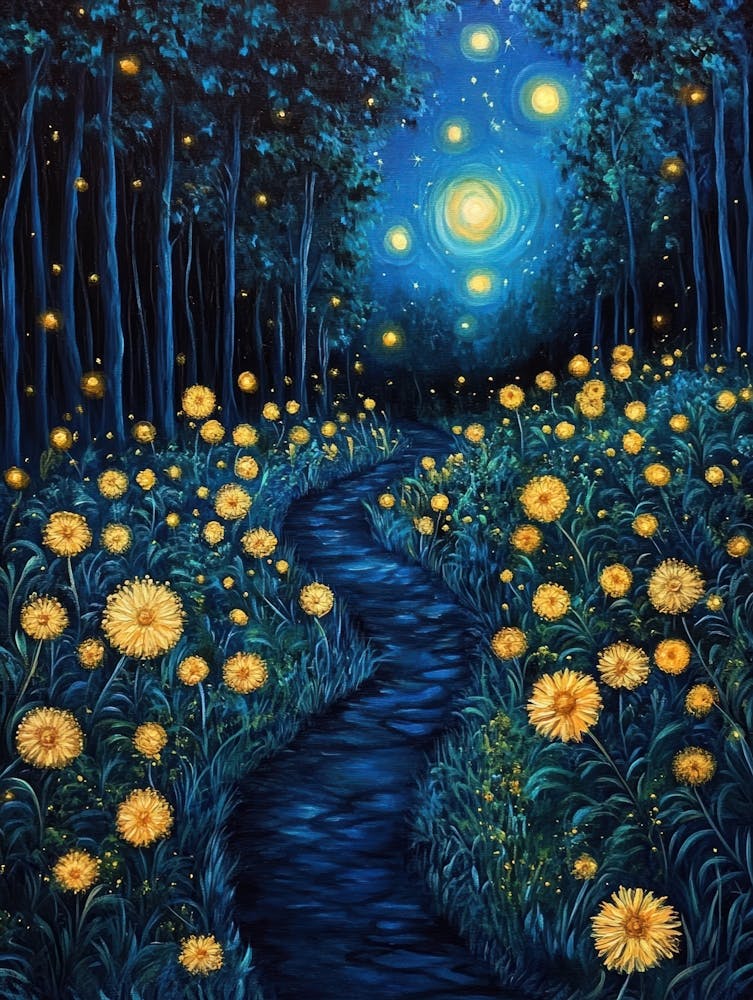 Starry Night In The Forest 3