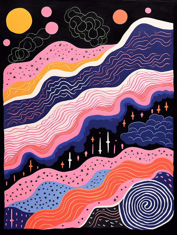Tectonic Fractals Earthly Biomorphic Art