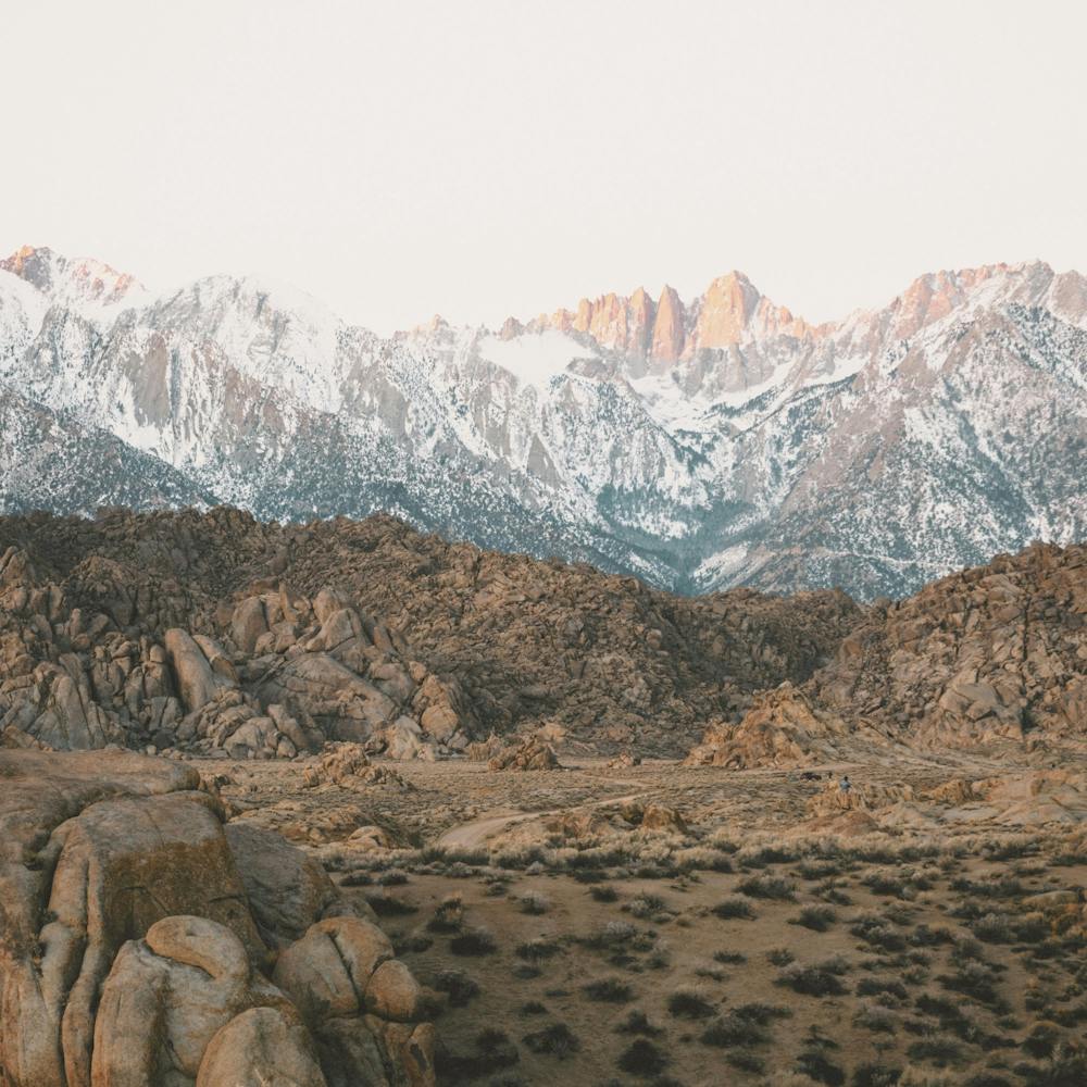 Snowy California Mountains