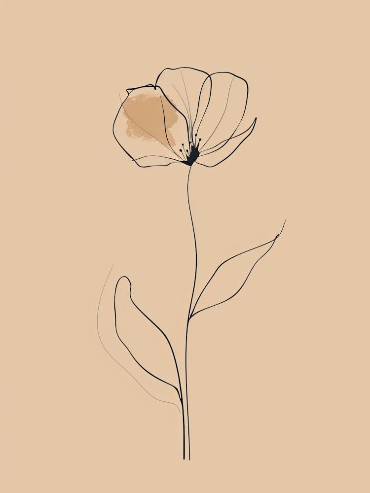 London Botanical Garden Boho Line Art