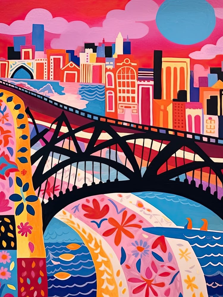 Peace Bridge, Canada, Colourful 2