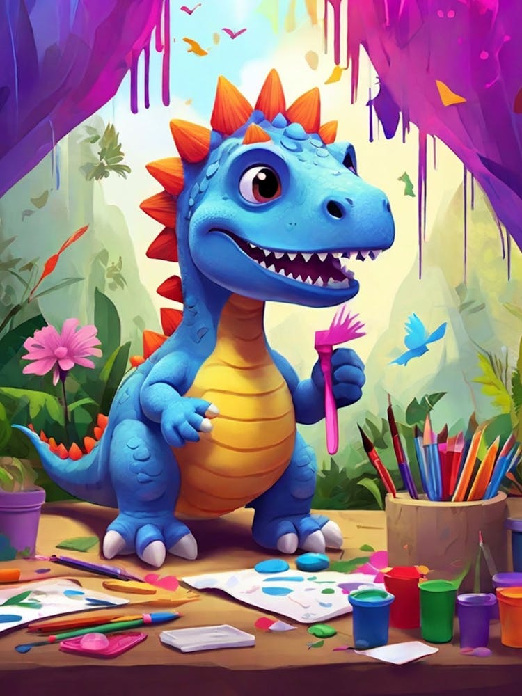 Dinosaur Painting 6