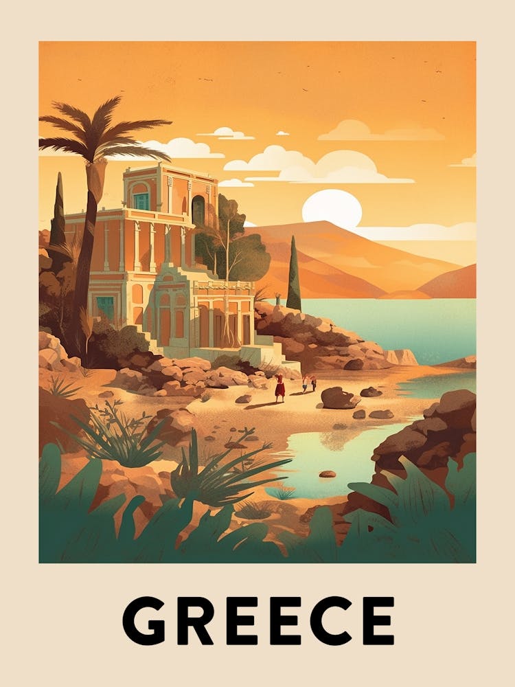 Vintage Travel Poster Greece 10