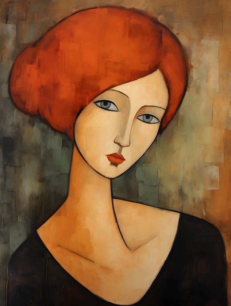 Contemporary art of woman's portrait 7
