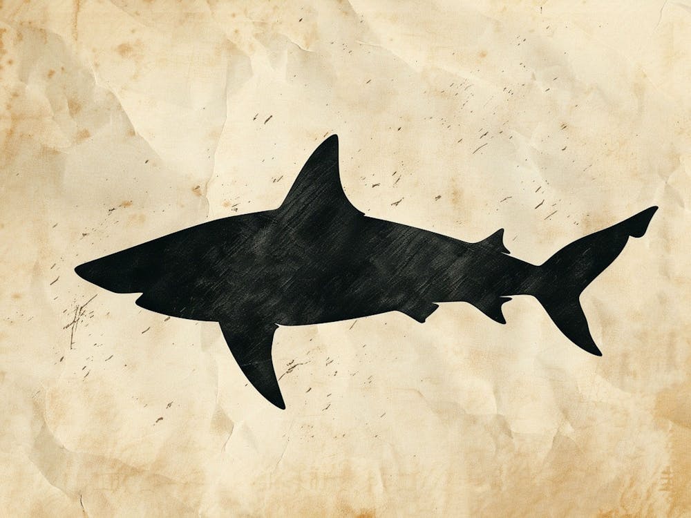 Smallscale Cookiecutter Shark Silhouette 5