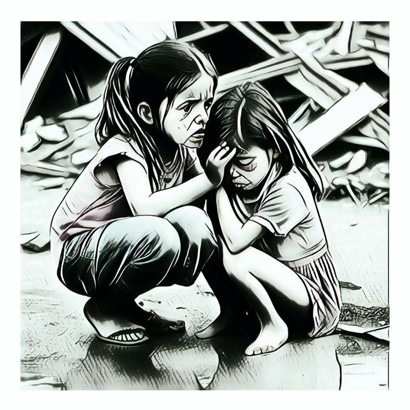 Two Girls Crying