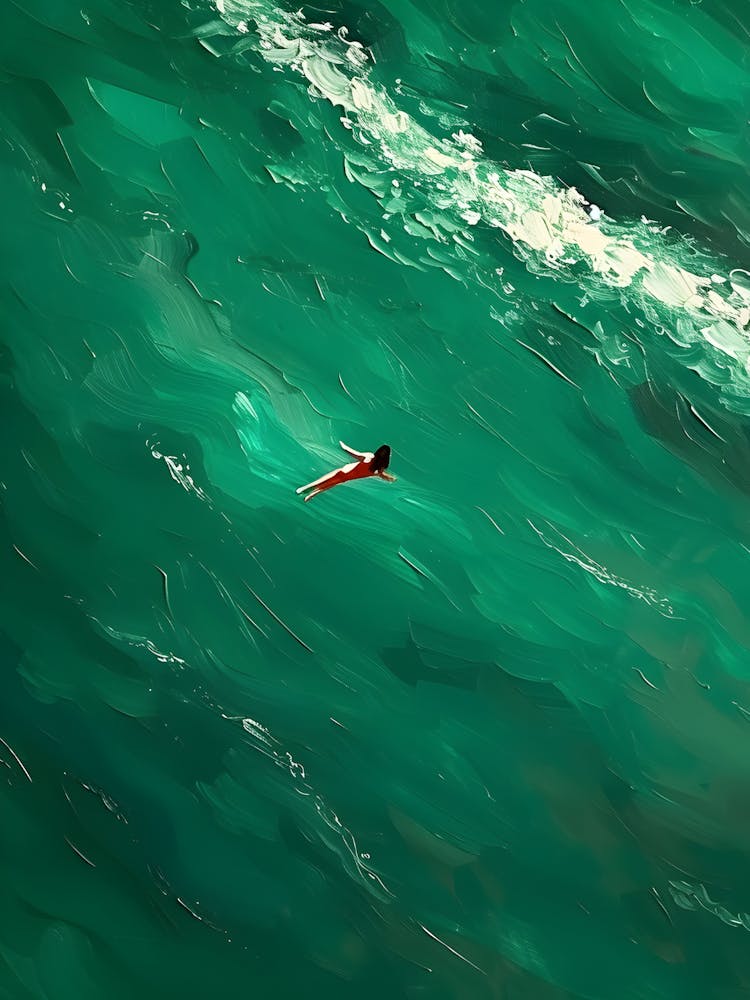 Surfer In The Ocean