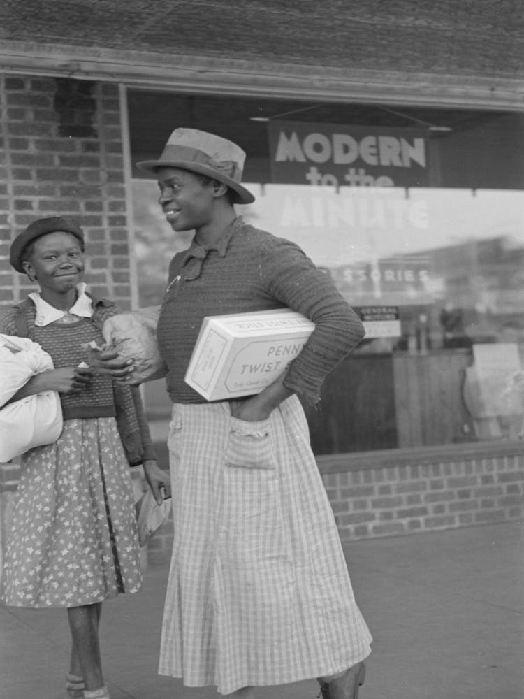 Untitled Photo, Possibly Related To Sisters In Town Shopping, San Augustine, Texas By Russell Lee
