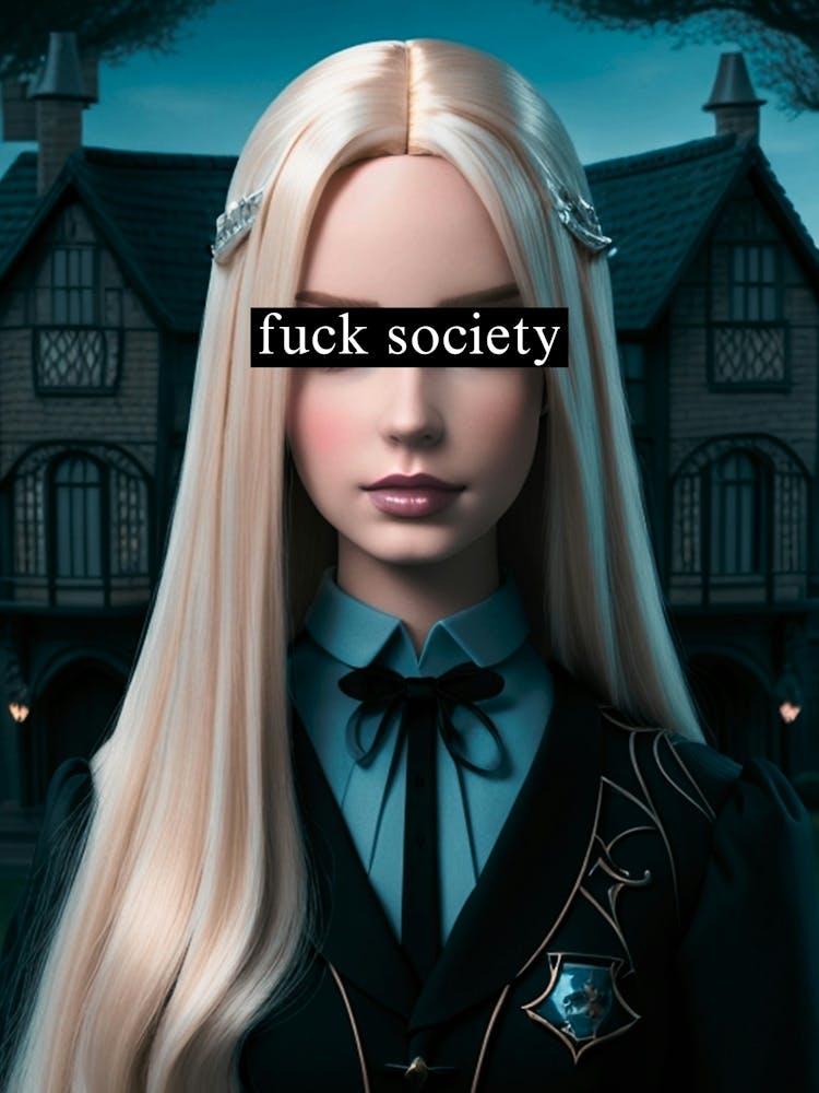 f**k society II blond girl