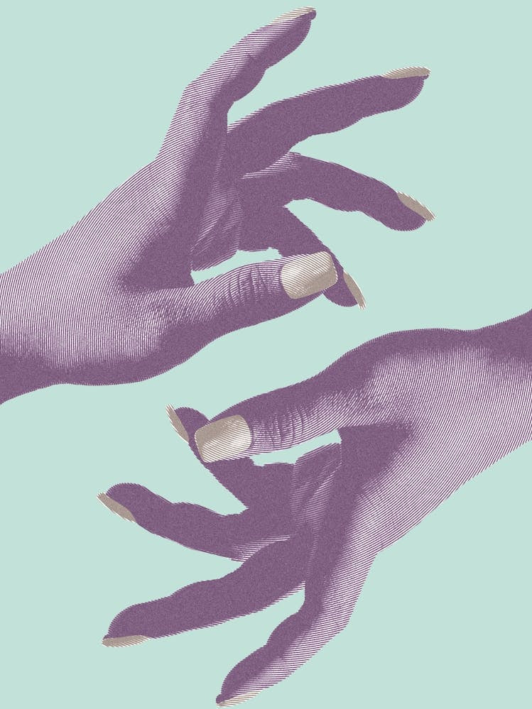 Hands making magic turquoise_2077804