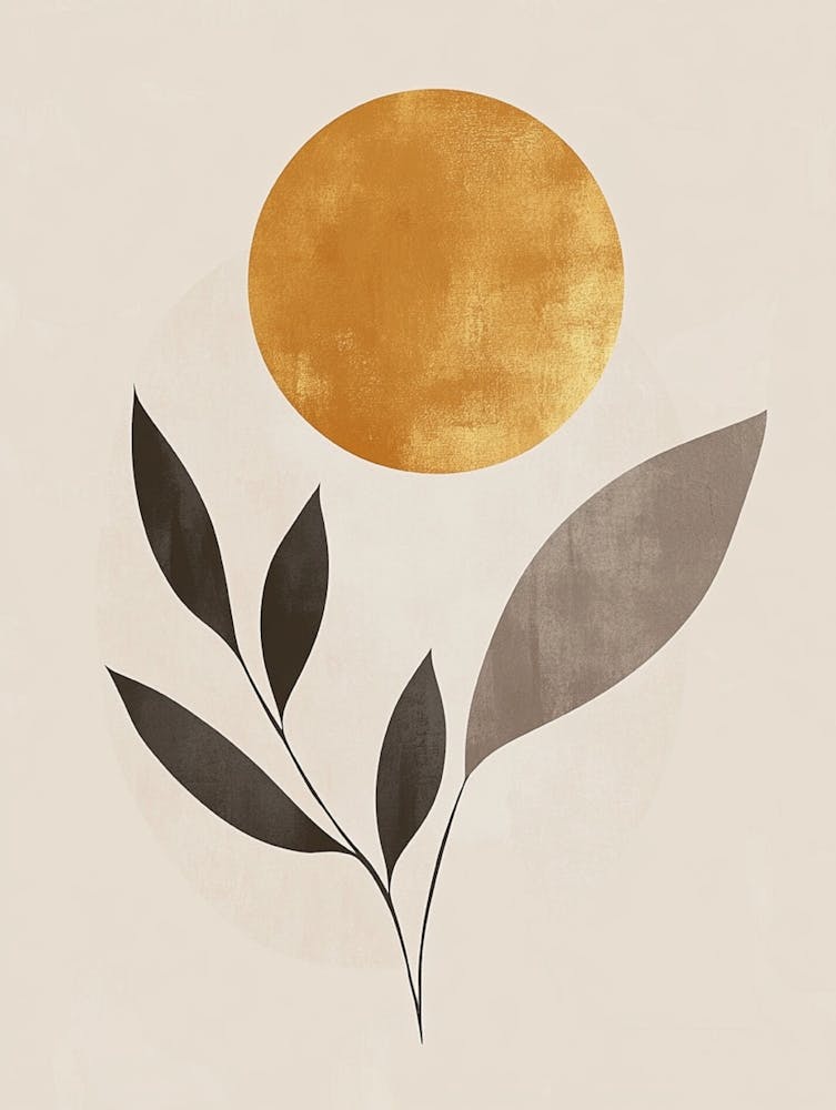 Sun And Leaves Canvas Print 14