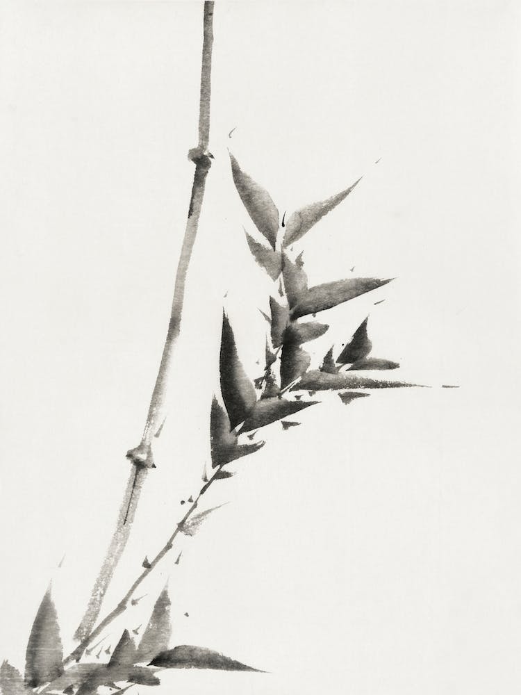 Bamboo, Katsushika Hokusai