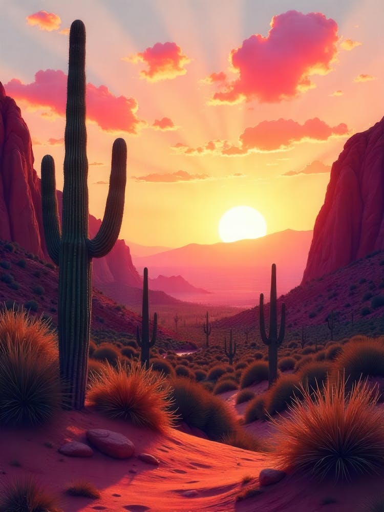 Sunset In The Desert 23