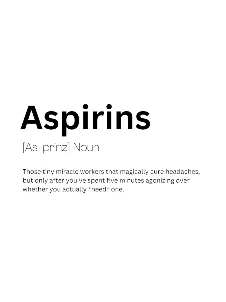 Aspirins Definition Meaning 1