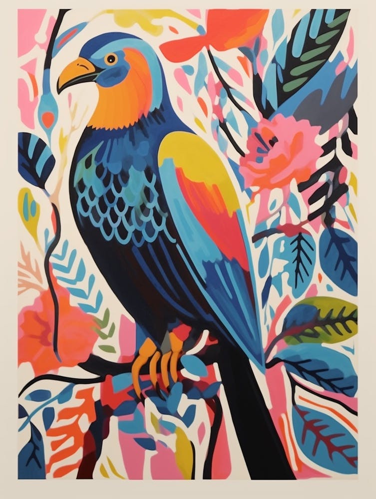 Colourful Scandi Bird Bald Eagle 1