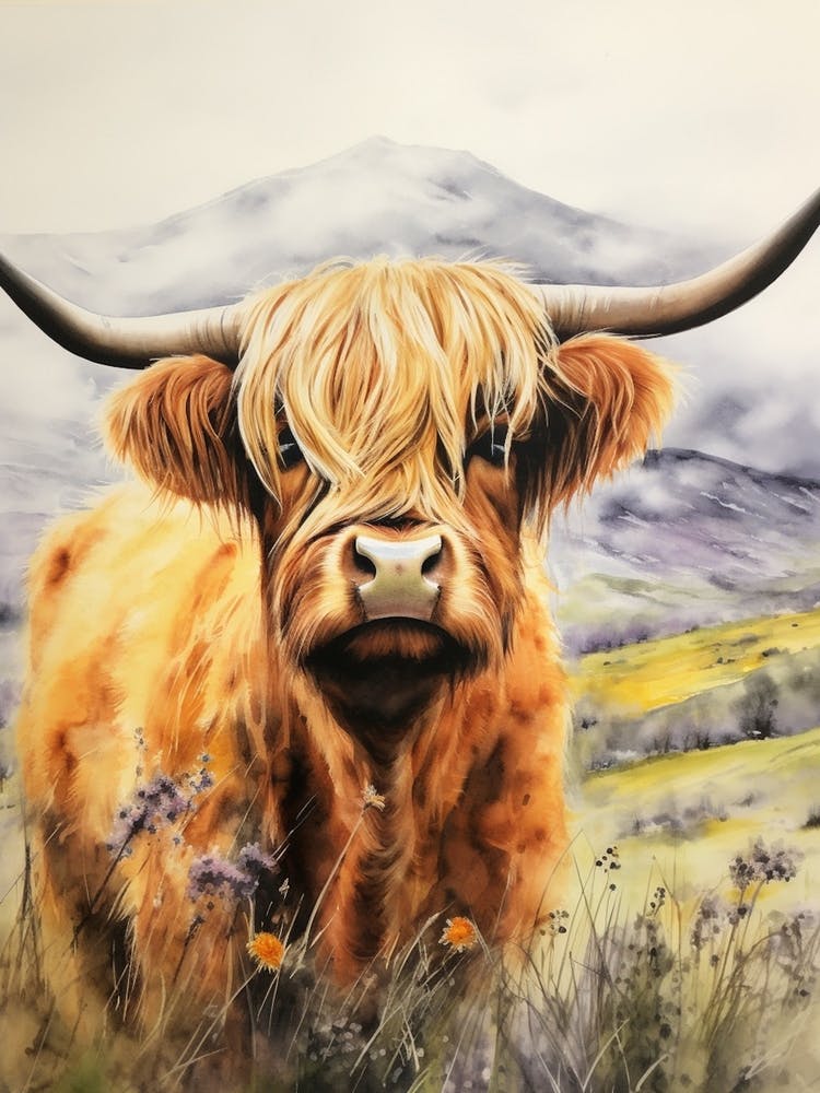 Warm Tones Highland Cow 3