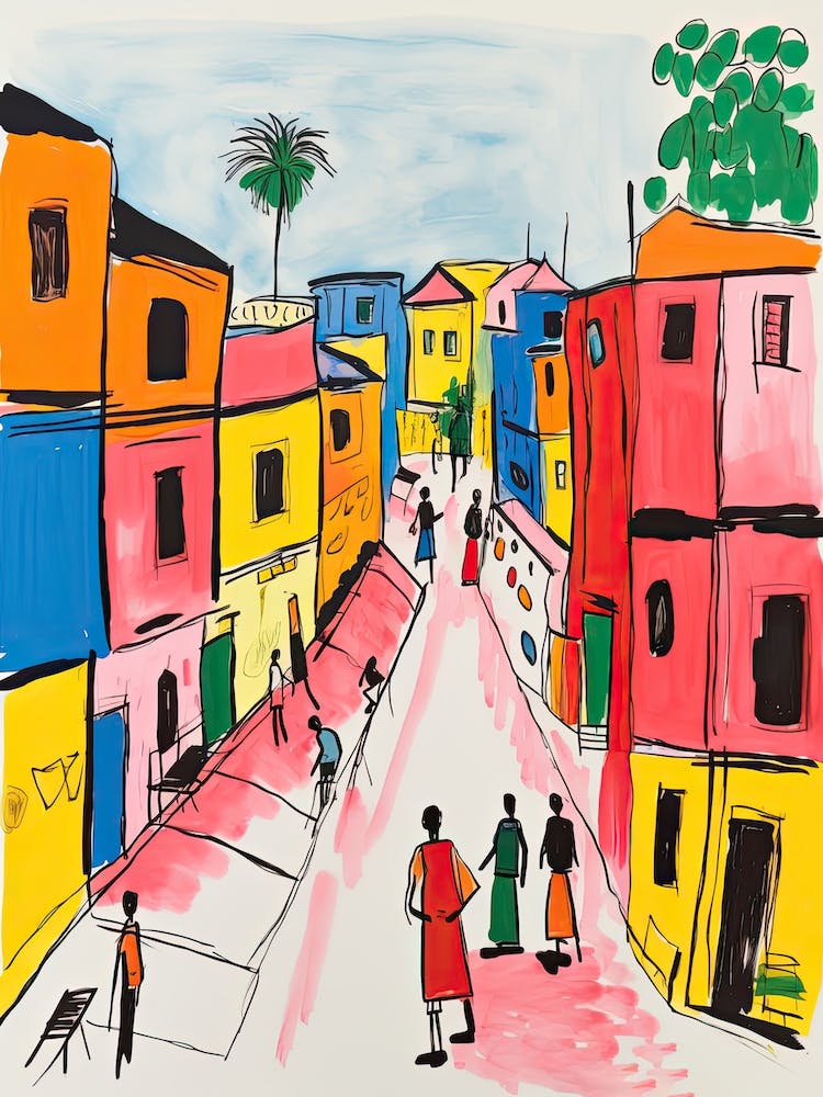 Dhaka, Dreamy Storybook Illustration 2