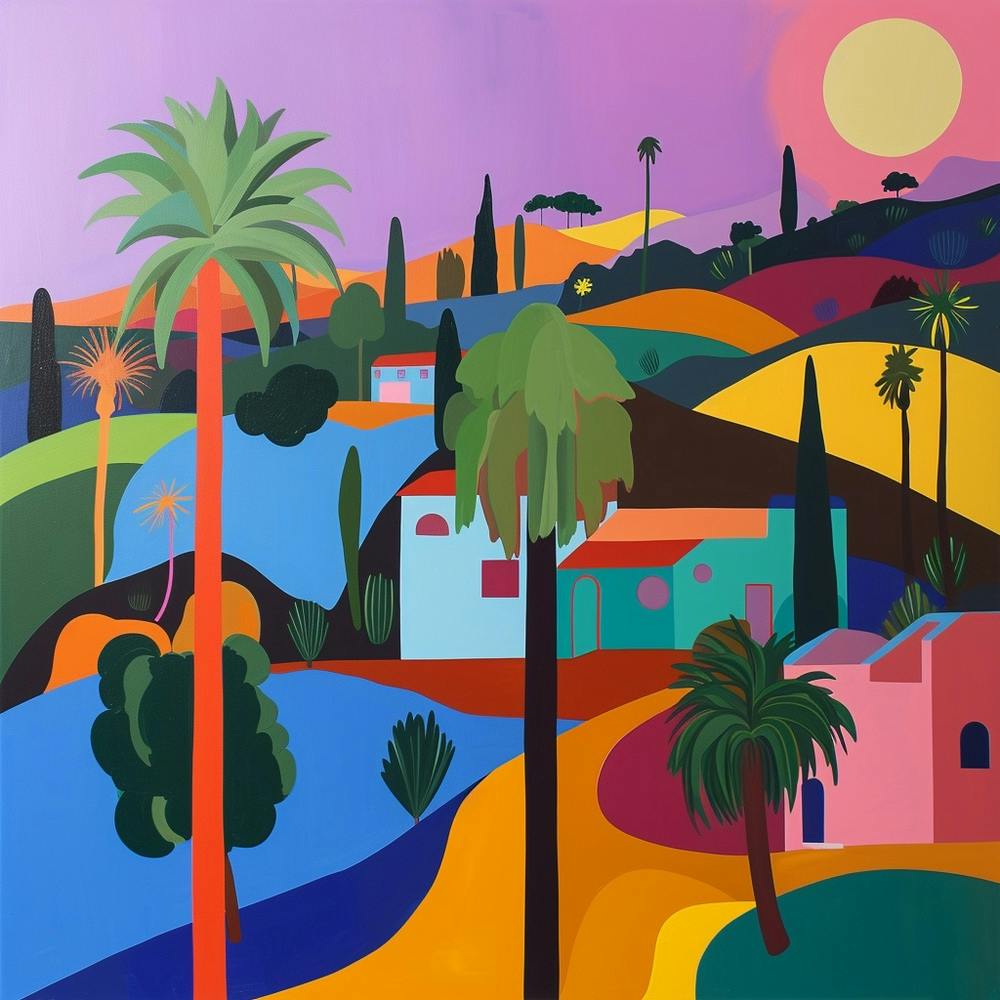 Collection de Voyage Abstraite Los Angeles USA 3
