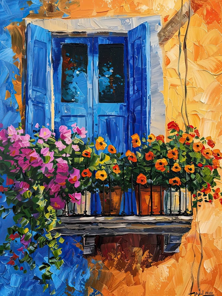 Balcony Painting In Bodrum 4