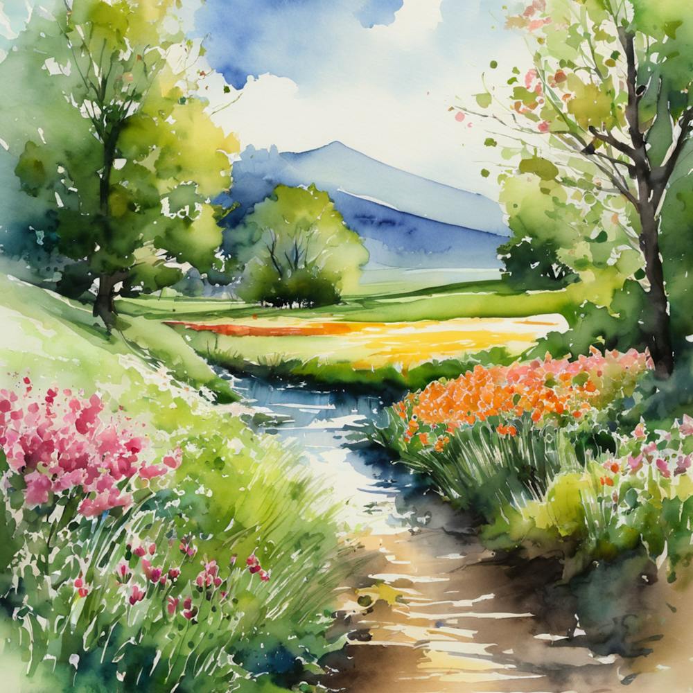Watercolor Landscape Painting 2